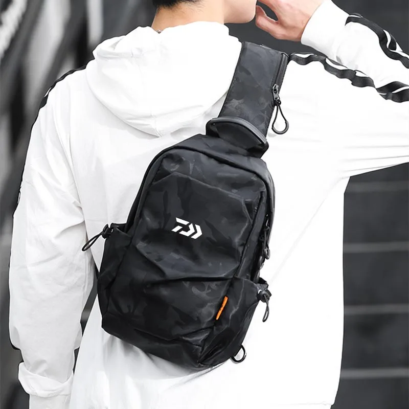 

Casual Multifunctional Chest Pack Shoulder Crossbody Bags Mens Outdoor Climbing Camping Multi-Purpose Sports Fishing Bags