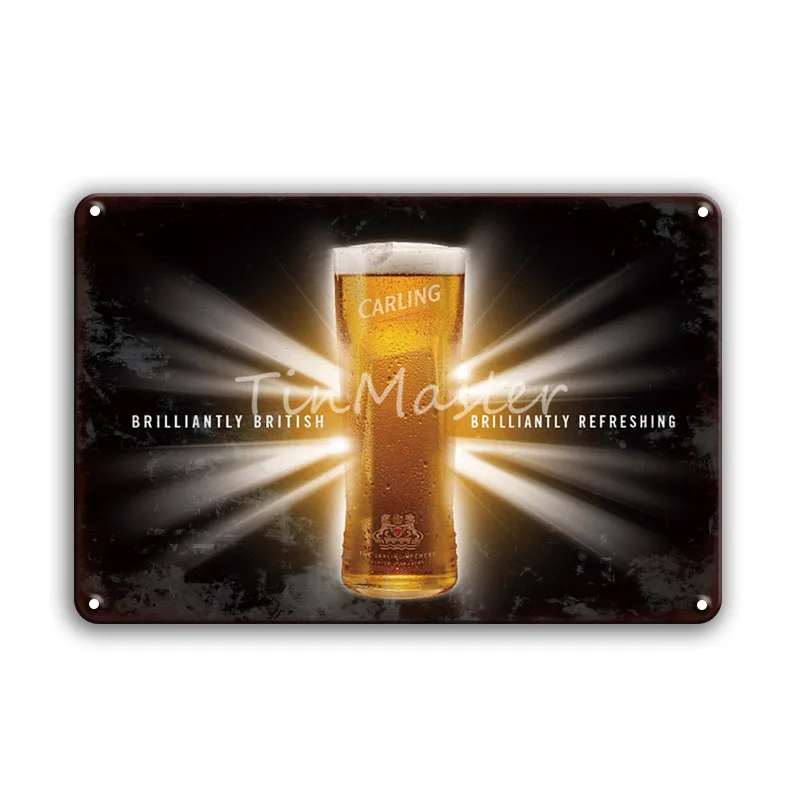 10428 Guinness Cola винтажная Оловянная металлическая табличка 20x30 см поп-Декор домашний бар паб человек пещера ностальгия реклама плакат искусство стены - Цвет: 10428