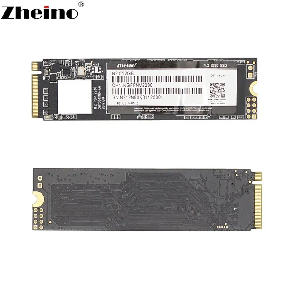 Zheino M.2 PCIe SSD N2 512 ГБ NVMe 2280 мм для ноутбука Внутренний твердотельный жесткий