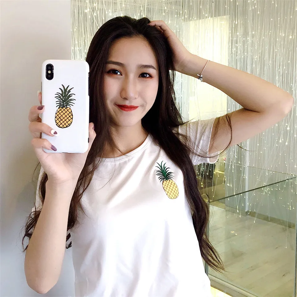 Beautiful girls Pineapple style phone cases For Apple iPhone X XS MAX 8 7 plus 6 6s Cover |
