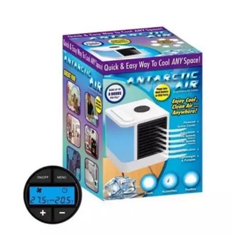 

7 Light USB Mini Portable Air Conditioner Air Cooler Fan Desktop Space Cooler Personal Space Air Cooling Fan For Room Home