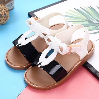 white Mini Melissa/Новинка года; прозрачные сандалии для девочек; летние сандалии с короной; милые детские сандалии Melissa; пляжная обувь; обувь для малышей; 13-18 см - Цвет: white