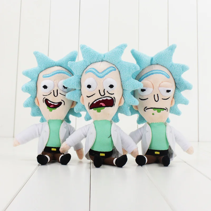 Q версия Рик и Морти плюшевые игрушки г-н Meeseeks Рик Санчес Мягкая кукла подарок на день рождения
