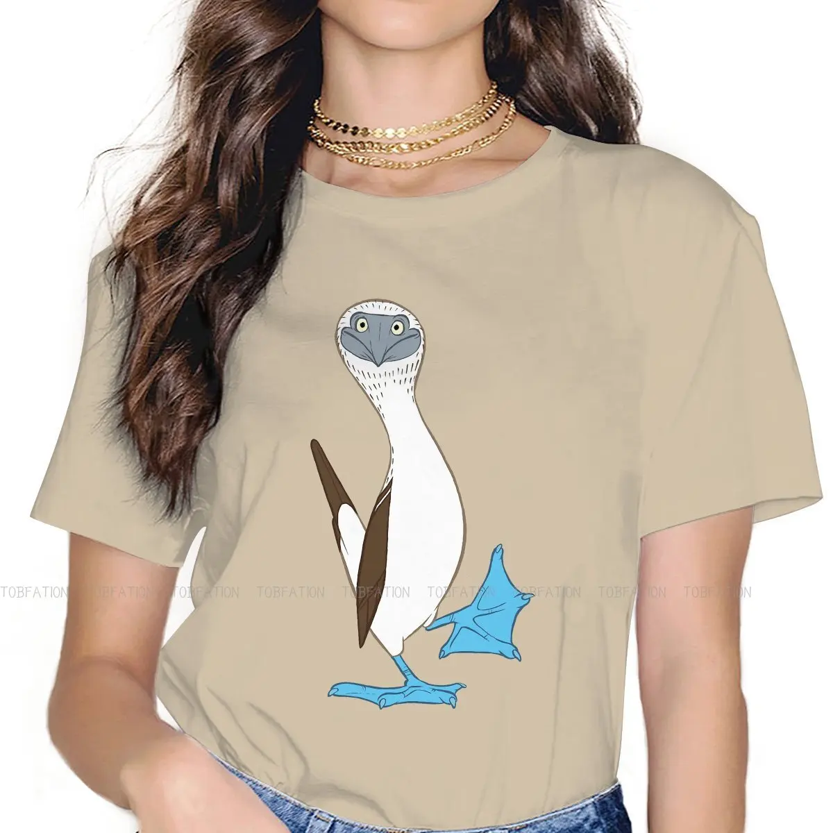 Camiseta con estampado de pájaros para mujer, remera con estampado de pájaros 5XL, camiseta para mujer, Idea de regalo especial