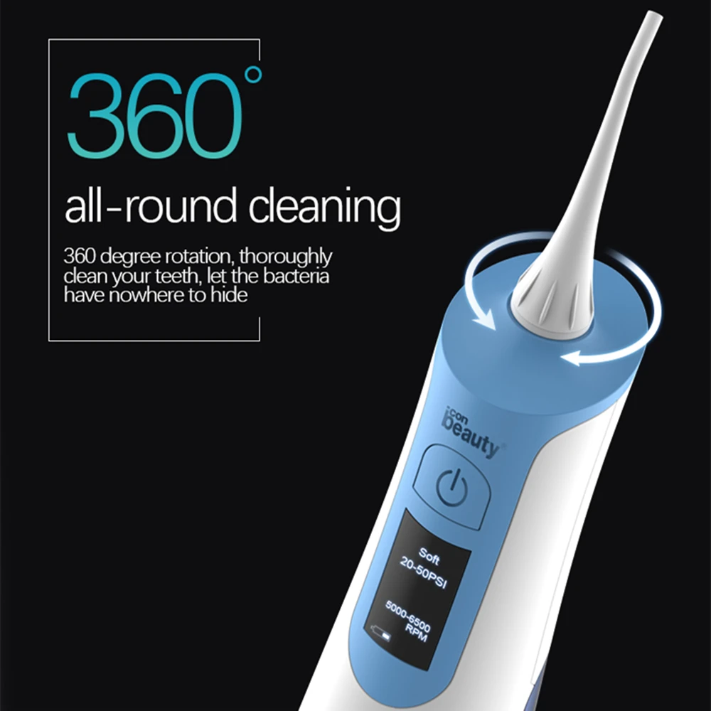 

Electric Oral Irrigator LCD Display Ipx7 Waterproof Adult Teeth Whitening Gum Massage Water Flosser Home and Travel Gift