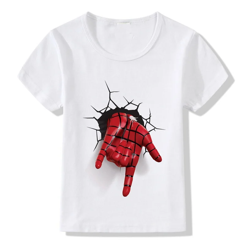 Футболка для мальчиков с супергероями Marvel детская футболка малышей 3D принтом