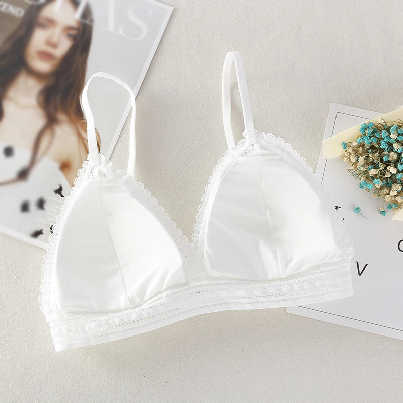 Women Wireless Thin Underwear Sexy Lingerie Soft Bras Bralette Seamless Lace Bra | Женская одежда