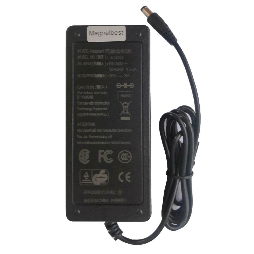 30V 3A AC DC Adapter Charger For 5050 3528 LED Light CCTV 30V3A 90W Switch Power Supply 5.5*2.5/2.1mm | Компьютеры и офис