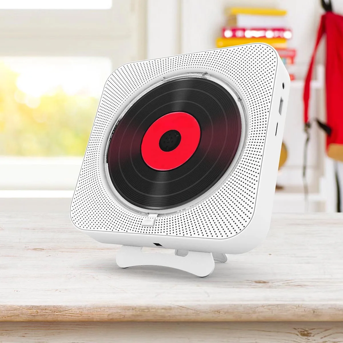 Портативный Cd-плеер Bluetooth Hi-Fi динамик с двойным разъемом 3 5 мм настенный