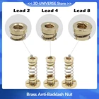 1 комплект 3D-принтеры Запчасти 8 мм TR8 - 8 мм, диаметр 4 мм, 2 мм ходового винта трапециевидной ACME wЗащита от люфта беззазорной гайка шаг 2 мм