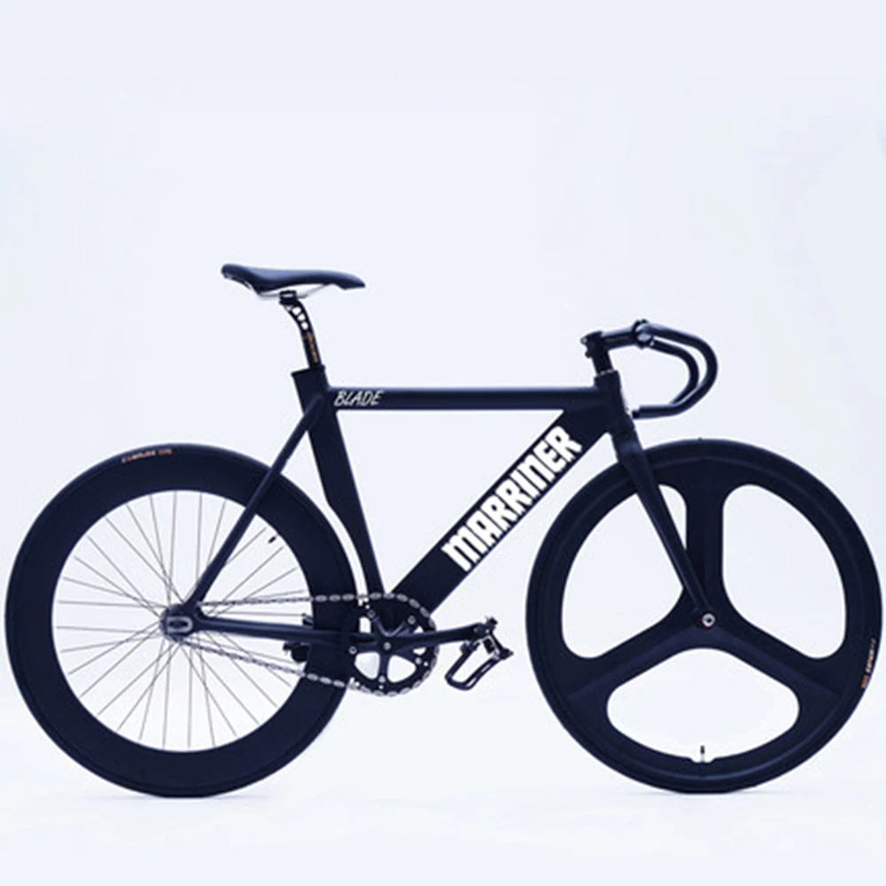 

Three blade muscle fixed gear bike integrated wheel male and female learning life bicycle machete aluminum alloy frame racing