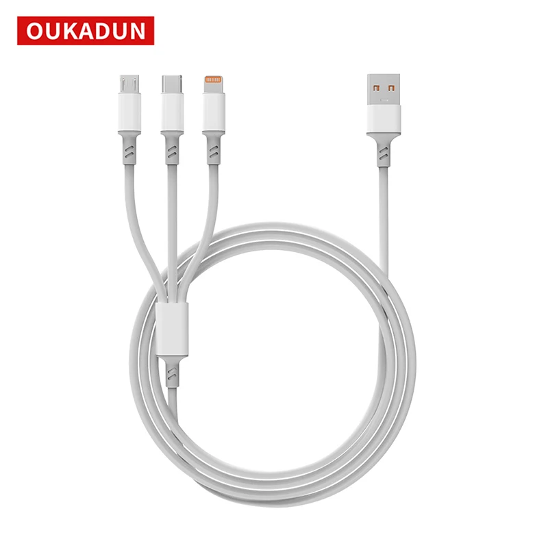 Type C Usb Data Cable 3 in 1 Charging Suitable for Android Iphone Huawei Xiaomi iPhone Mobile Phone | Электроника