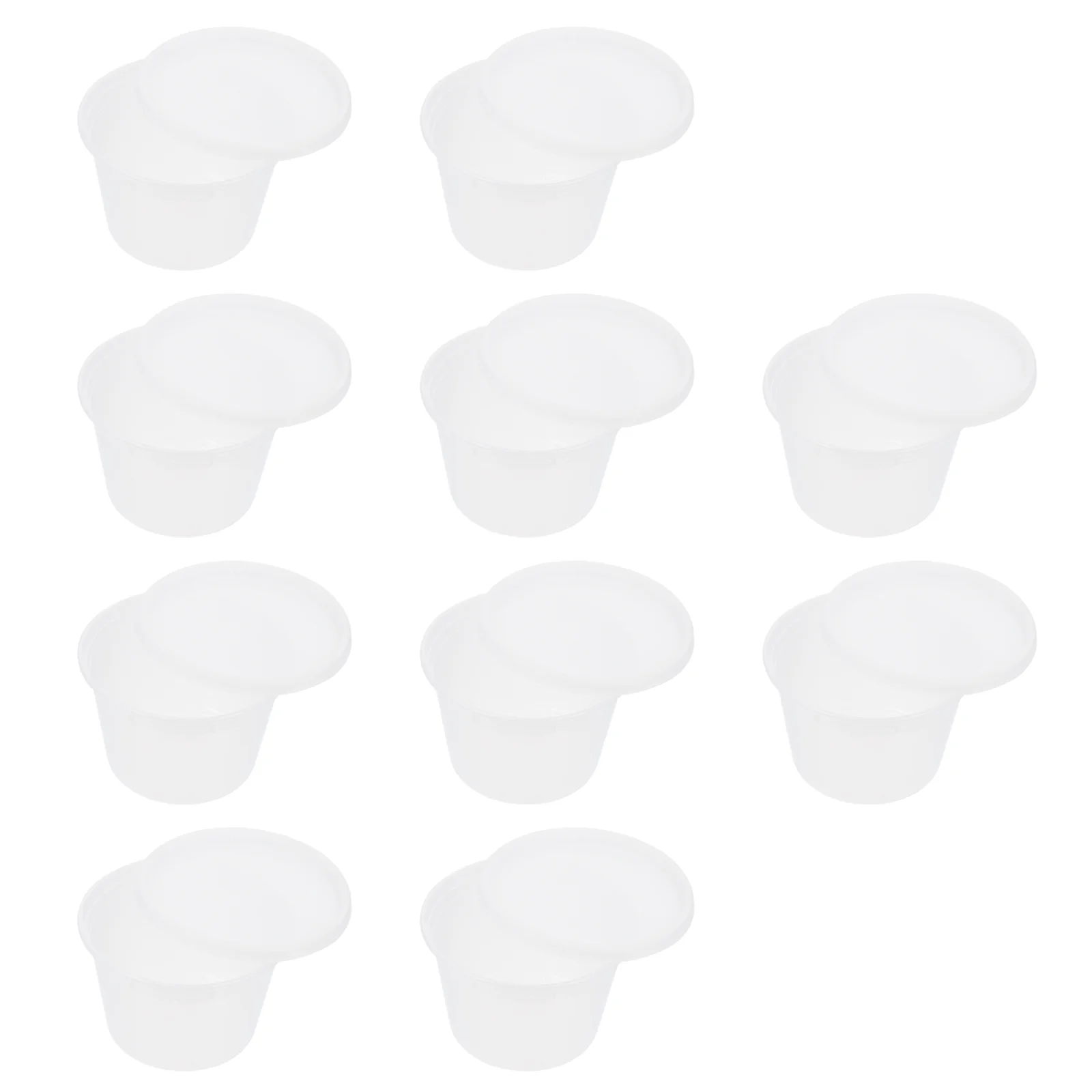 

10pcs Creative Food Container Plum Sealed Grains Storage Can Storage Jar (White)