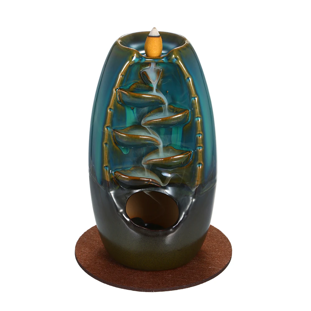 Курильница для благовоний Backflow подставка водопад с противоскользящим ковриком