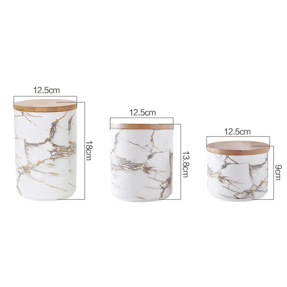 Шикарные бутылки и банки с мраморным узором деревянной крышкой минималистичные