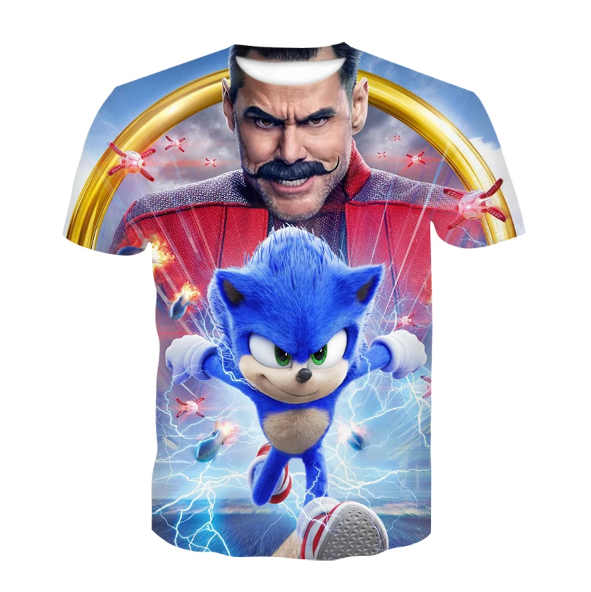 Детская одежда для мальчиков футболка новинка летняя детская с суперзвуковым