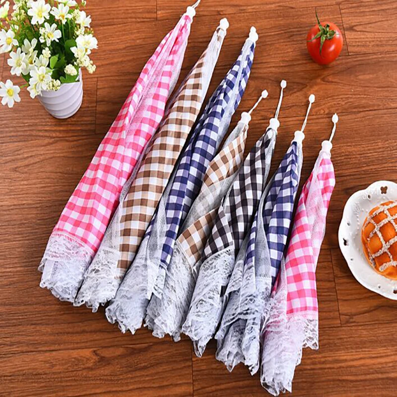 Стильный зонт Против мух Складная Настольная Крышка для еды кухонные