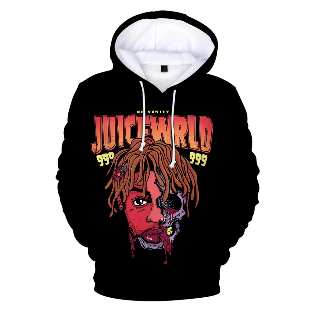 Rapper Juice Wrld толстовки для мужчин/женщин Хип Хоп Harajuku 3D Толстовка с капюшоном серии