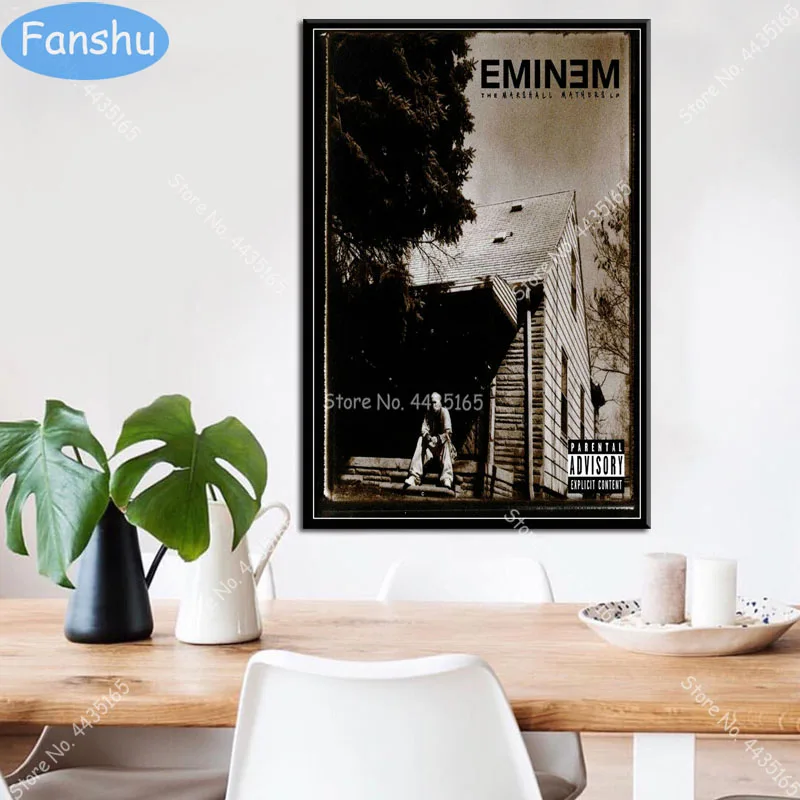 Постер Eminem The Marshall Mathers Rap Hip Hop Star настенная Картина на холсте постеры и принты для