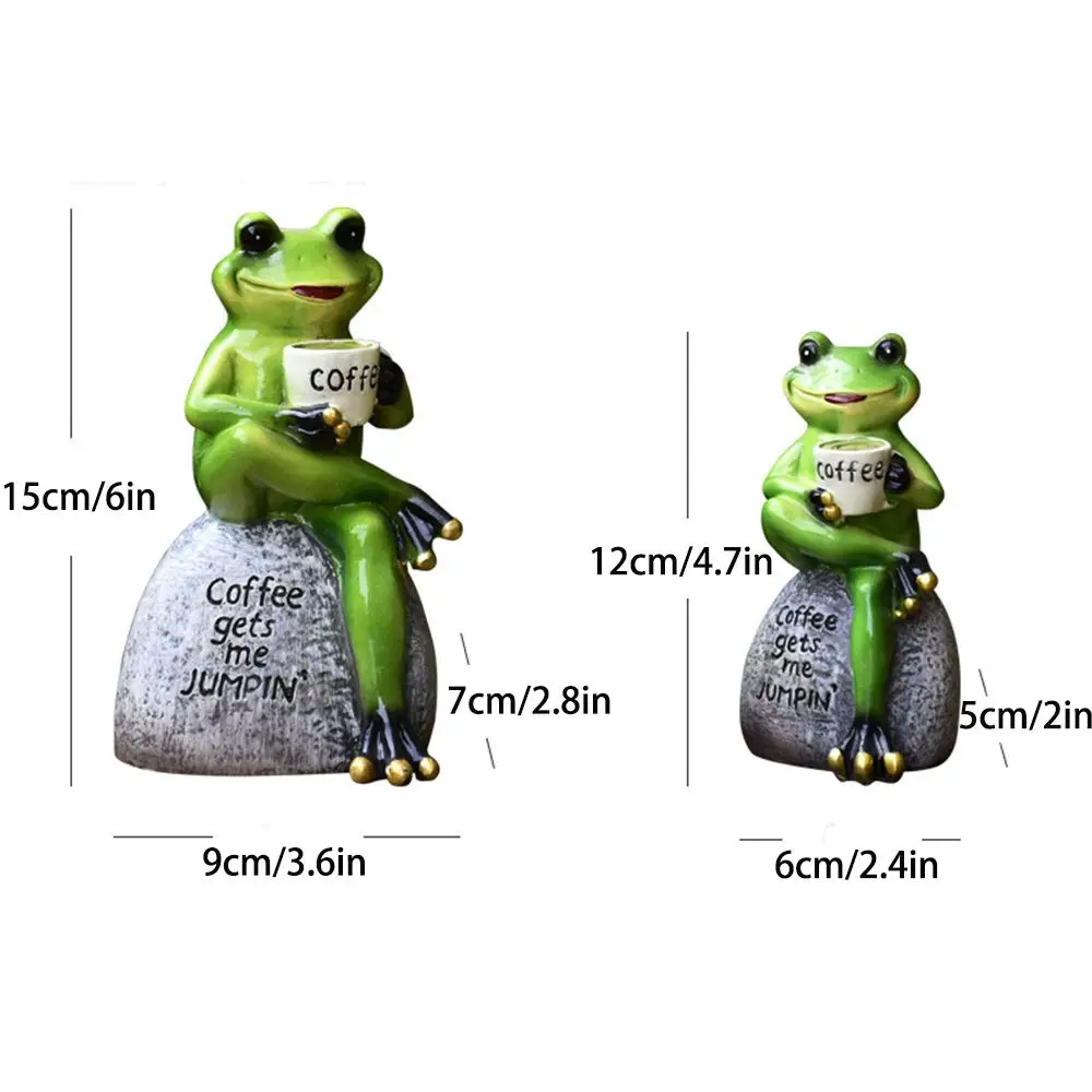 

Frog Statue Figurine Home Decor Personalized Collectible Mascot for Indoor Outdoor Yard Garden Decoration