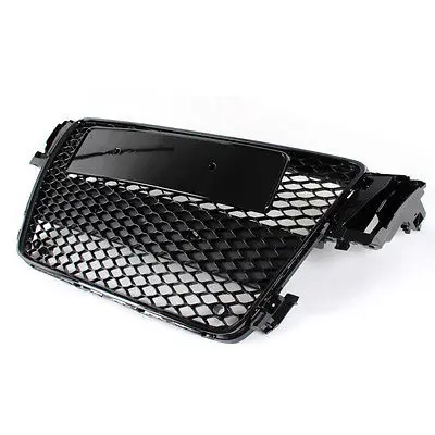 Черный решетчатый гриль RS5 для Audi A5 S5 2007 2011|front grill|honeycomb mesh grillehoneycomb |