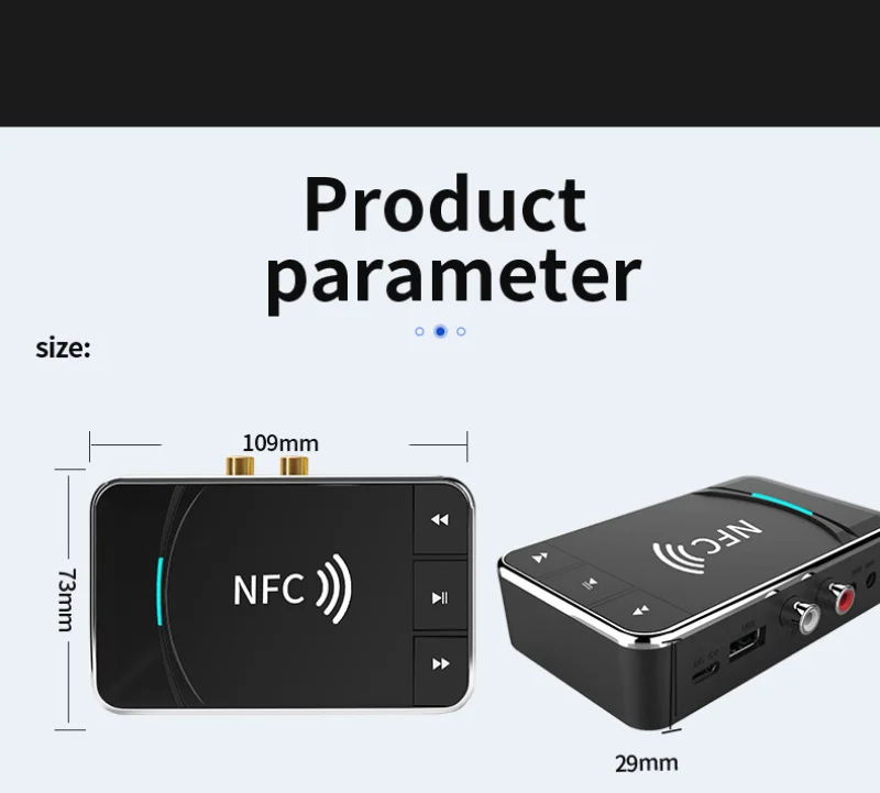 

Bluetooth 5.0 Audio Receiver Transmitter 3.5mm AUX Jack RCA USB Dongle Stereo Wireless Adapter For Car TV PC Headphone Speaker