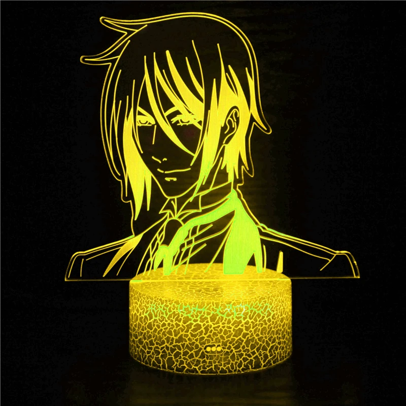 

Japanese Anime Kuroshitsuji Character President Model 3D Light Children's Bedroom Birthday Christmas Gift LED Night Light
