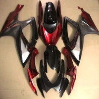 motorcycle fairings kit fit for gsxr600750 2006 2007 bodywork set high quality abs injection new red gray