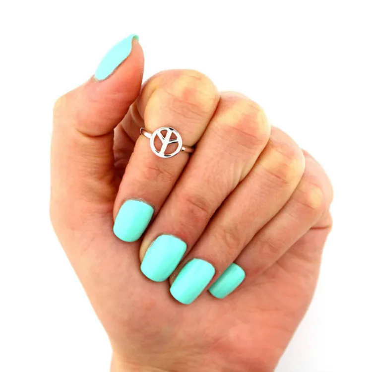 Кольцо для ног простые любовь мир символы манжета нога настроение кольцо Женское