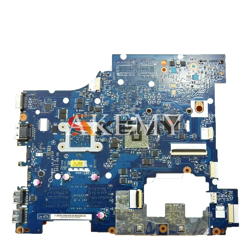 

Akemy For Lenovo Ideapad G575 EME300 Laotop Mainboard PAWGD LA-6757P Motherboard E-450 CPU