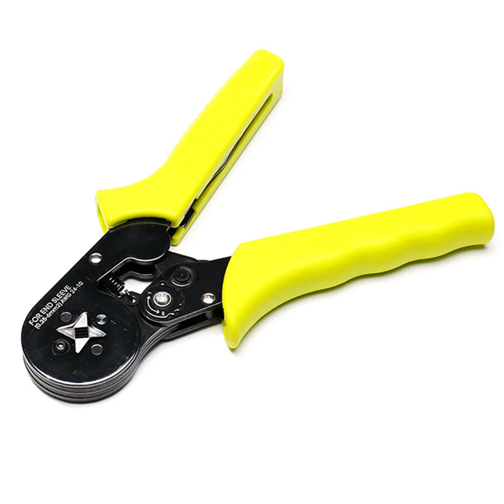 

Econo Crimping Pliers Quadrilateral 0.25-6mm AWG 24-10 Self-adjusting European Terminal Crimping Pliers Crimp Hand Tools ds99