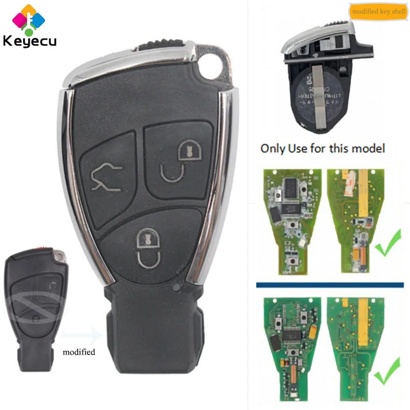 KEYECU 3 шт./лот новый модифицированный смарт пульт дистанционного управления Чехол