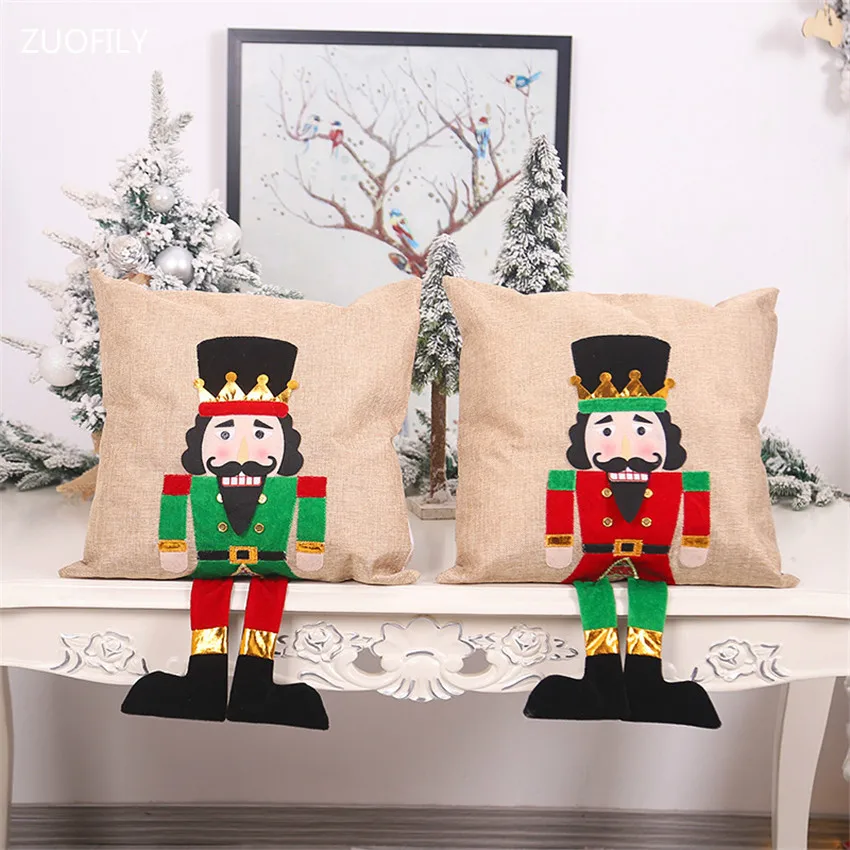 Рождественские цифры гайкеры наволочка для офиса искусственный диван сделай сам
