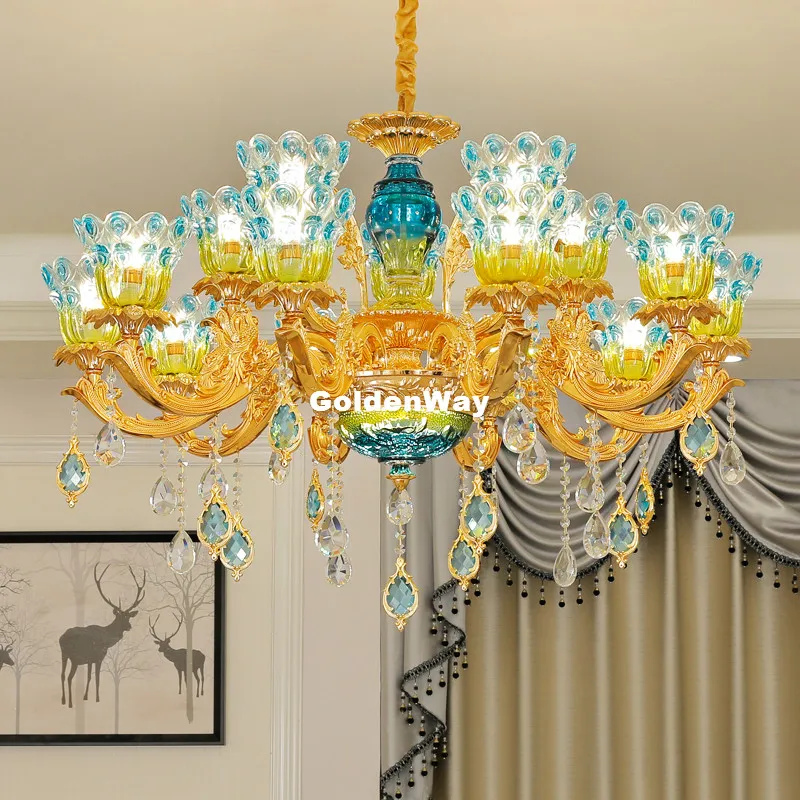 

Free Shipping Modern Crystal Chandelier 6 Arms Luxury Crystal Light Chandelier Fashion chandelier crystal light Home Decoration