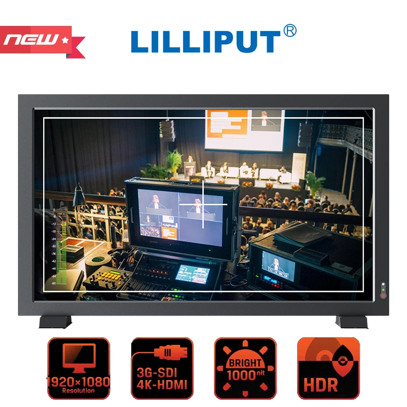LILLIPUT PVM210S Новый 21 5 дюймовый SDI Профессиональный Высокая яркость 1000 нит VGA BNC Видео