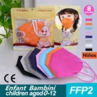 Детские FFP2 маска CE KN95 Mascarillas fpp2 homologada Цветной kn95 многоразовые маски ffp2 5 слоев маски для лица mascarillas детей