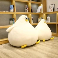 giant round soft penguin plush pillow fluffy lazy sofa living room decoration nice plush toy for kids surprise gift