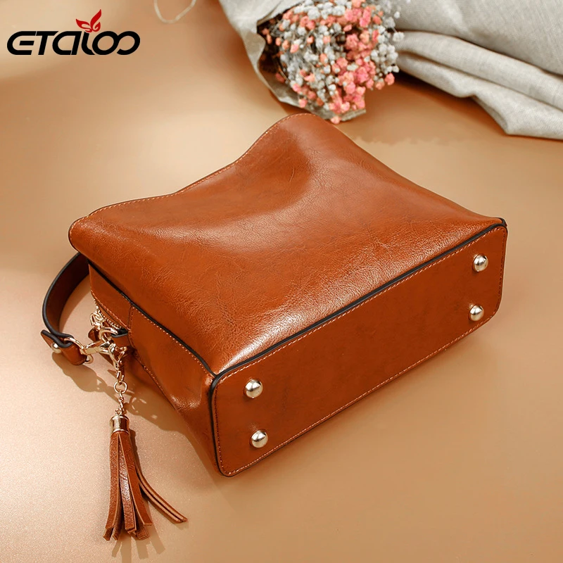 Рекламные сумки сумка через плечо с кисточкой женская сумка-мешок из