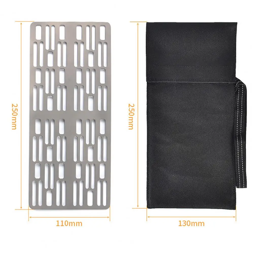 

Titanium Barbecue Ultralight Outdoor Camping BBQ Plate For Gas Charcoal Grill Board Outdoor Stove Accessories Cooking Supplies