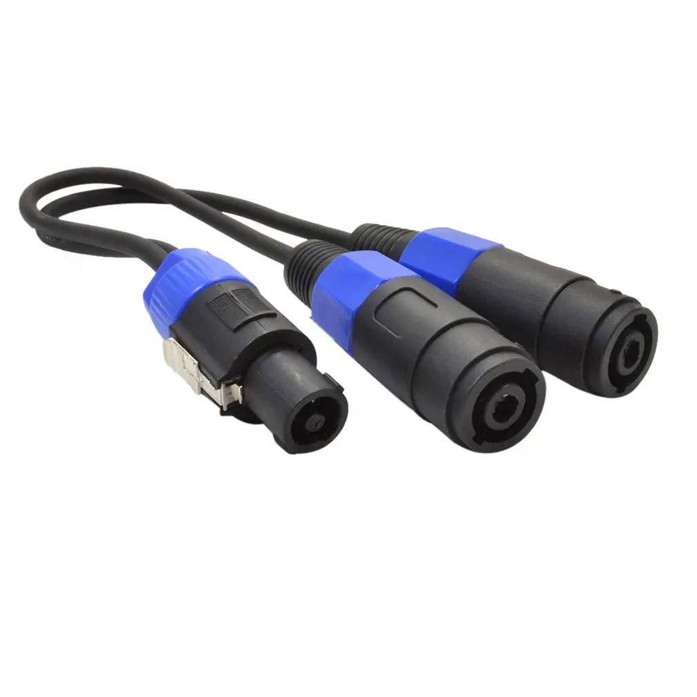 

0.3 m PA Splitter Lead Male Plug to 2 Female Speaker Connections Cable RCA XD5593800 Speakon ONLENY