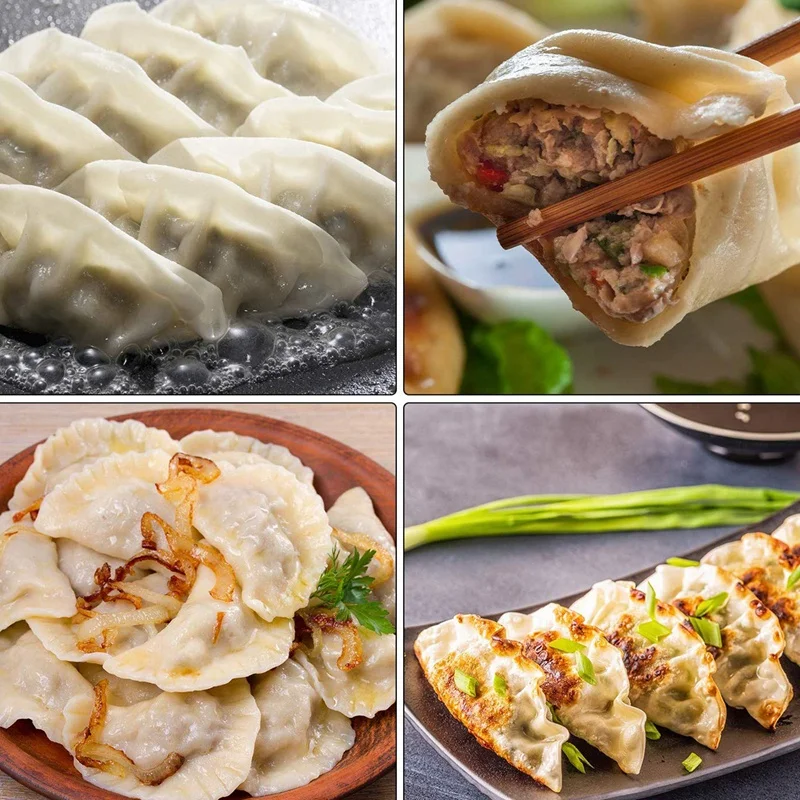 

3 Pieces Stainless Steel Dumplings Maker, 1 7.5cm Dumpling Skin Maker 9.5cm&7.5cm Dumpling Molds Chinese Dumpling Cutter Pie Rav
