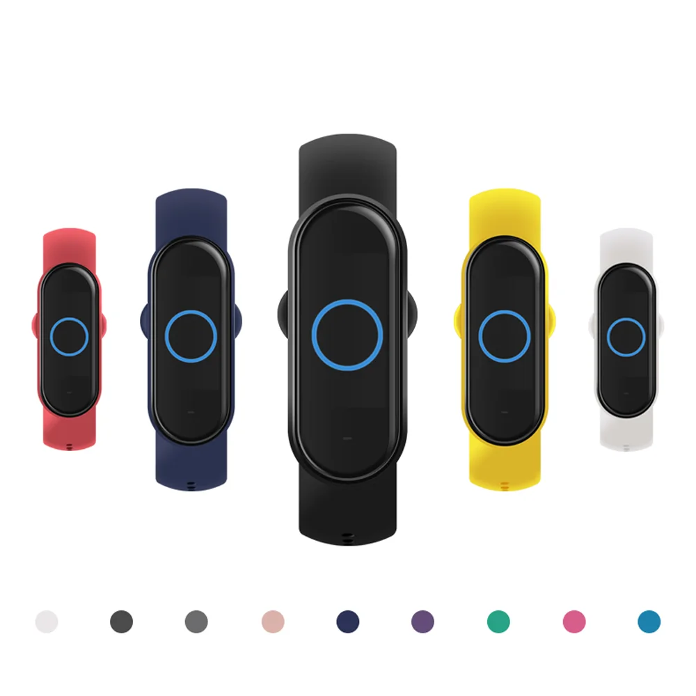

Bracelet for xiaomi mi band 6 strap correa smartwatch rubber wristband silicone sport watchband miband 5 for mi band 5 4 3 strap