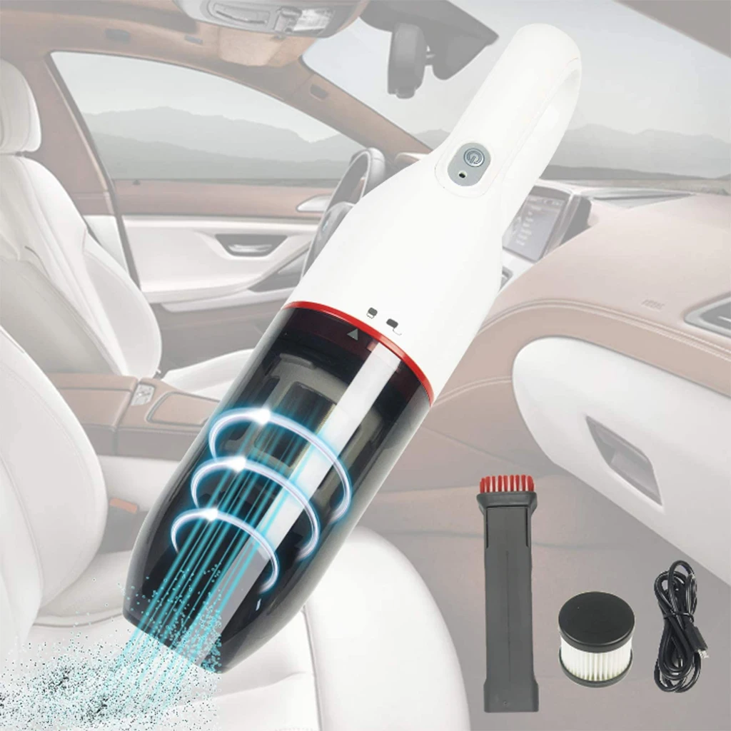 

Wireless Car Vacuum Cleaner 7.2V Cordless Powerful Cyclone Suction Wet/Dry Vacuum for Auto Home Handheld Cordless Rechargeable
