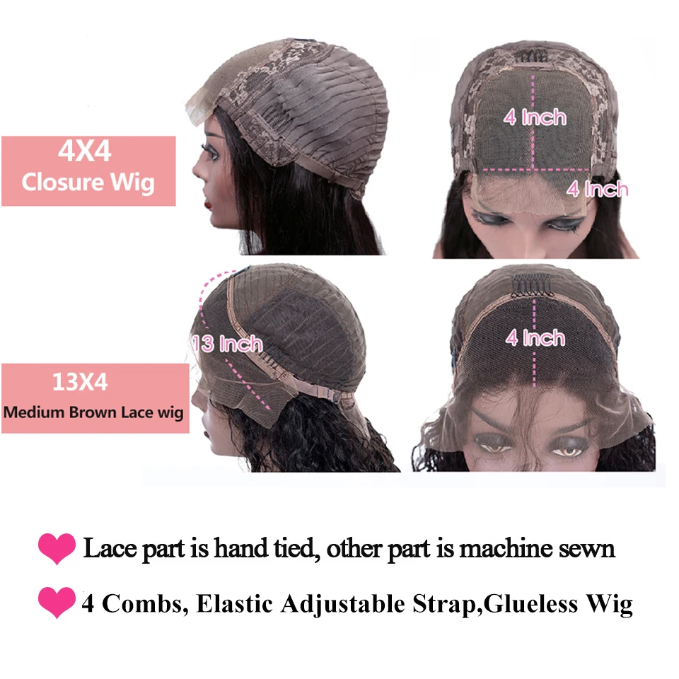 Парик из человеческих волос на сетке спереди парики 150% натуральных прямые волосы