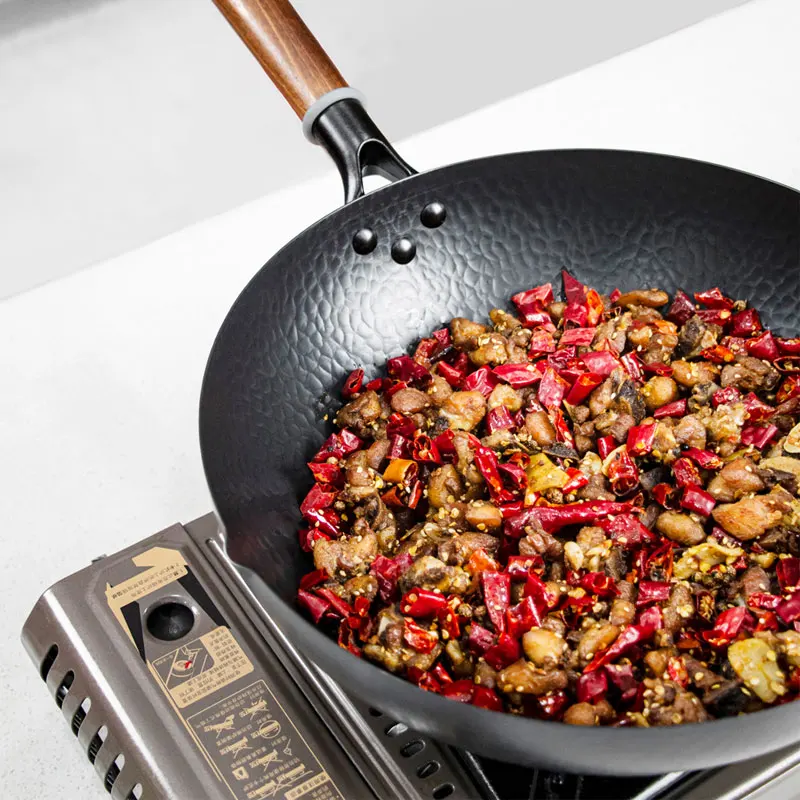 Железная вок COOKER KING сковорода для ВОК из углеродистой стали с сотовой структурой