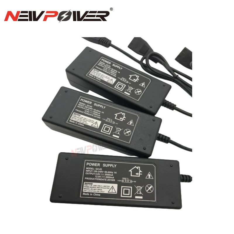 Сделано в Китае заводская цена двойной выходной адаптер питания 12 В 5 с