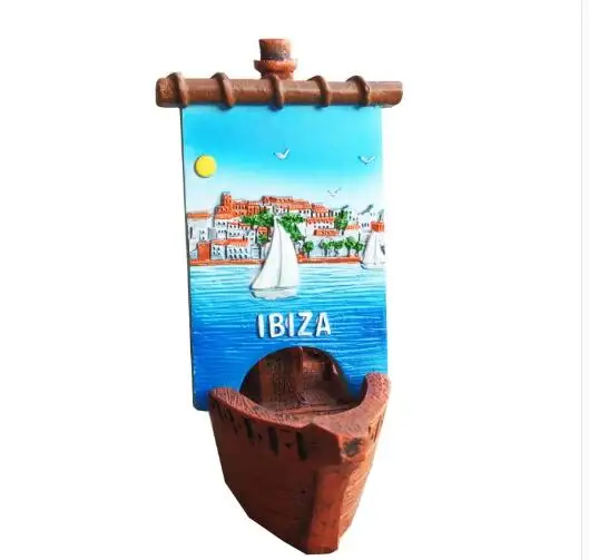 Ibiza Испания креативные туристические сувениры парусник ручная роспись