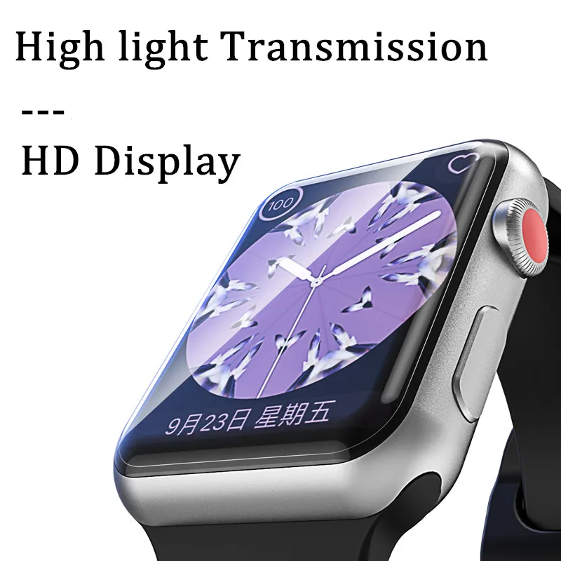 Screen Protector For iWatch 4 5 Hydrogel Film Apple Watch Series 1 2 3 HD Full Coverage 40mm 44mm 38mm 42mm (Not Glass) | Наручные часы