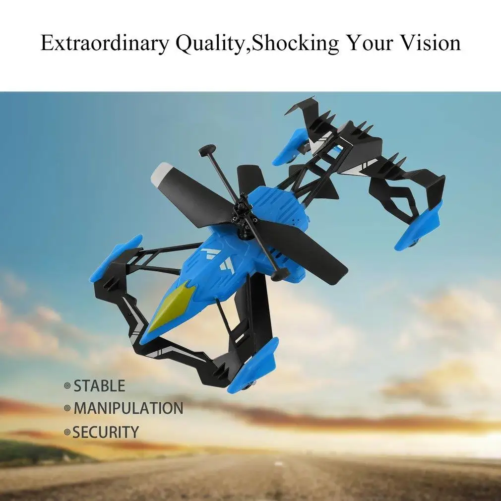 Quadcopter Car Toys with Remote Control 2 in 1 Air-Ground Flying Car RC Drone Quadcopter 3D Flip Children Toys Bithday Gift