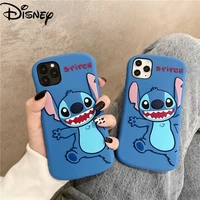 disney cartoon stitch silicone couple phone case for iphone12mini12promax11proxxsxsmaxsexr7plus8p boy phone cover